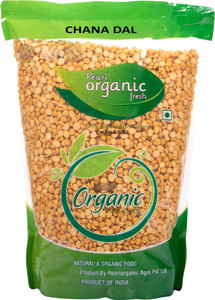 Pearl Organic Fresh Unpolished Yellow Chana Dal (Split)