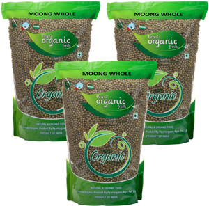 Pearl Organic Fresh Unpolished Green Moong Dal (Whole)
