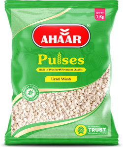 Ahaar White Urad Dal (Split) (Urad Dal (Washed Split), Also known as Split Black Gram Without Skin,)