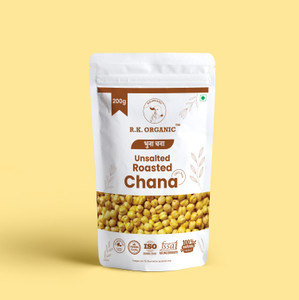 R K ORGANIC Yellow Roasted Chana (Split/Chilka)