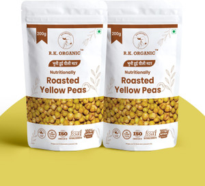 R K ORGANIC Organic Yellow Peas (Whole) (Peas, Protein Snack, Ready-to-Eat Snack, Healthy Snack, Diet Snack)