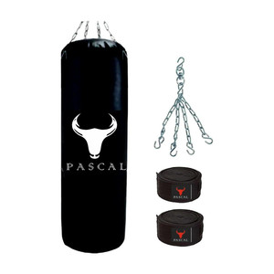 Pascal Unfilled Heavy Boxing Bag with Hand Wrap - Image 5