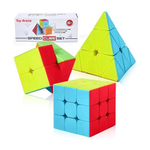 Toy Arena yramid Frosted P Cube 3 Pieces