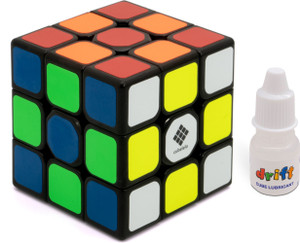Cubelelo Drift 3x3 Black Cube and Premium Cube Lubricant Combo