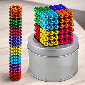 1010-Piece Magnetic Balls Set - Office Desk Toy For Adults, Stress Relief Building Magnets 18+ Only