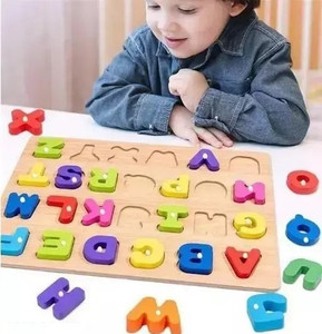 Zarqito Wooden Educational Creative learning A To Z English Alphabets Board Puzzle