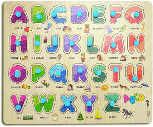Elegant enterprises ABCD Alphabet Wooden Puzzle Toys for Kids 3+