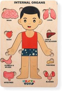 NESTA TOYS Human Body | Internal Organs Wooden Puzzle - Human Body ...