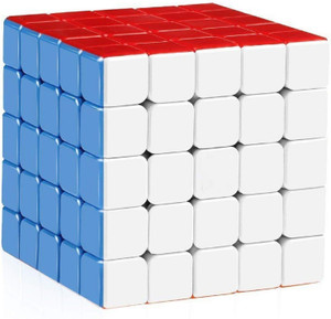 Aseenaa High Speed, Stickerless & Smooth 5X5 Magnetic Puzzle Cube
