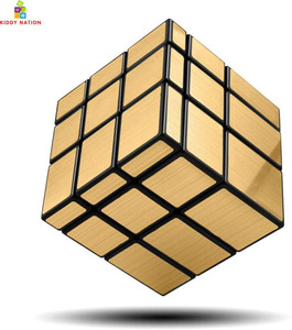 Kiddy Nation Mirror Magic Cube 3x3 | Brainstorming Puzzle Toy Game for Kids & Adults
