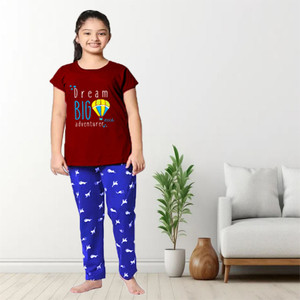 HEYDALS Kids Nightwear Girls Printed Cotton Blend