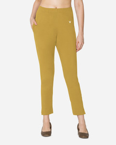 V Star Tapered Women Gold Trousers