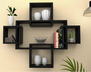 NationalArts NA2801 wooden wall shelf wall hanging wall decor floating mounted wall decor Wooden Wall Shelf