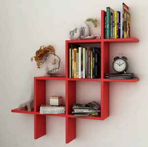 NationalArts wooden wall shelf wall hanging wall decor mounted floating Wooden Wall Shelf