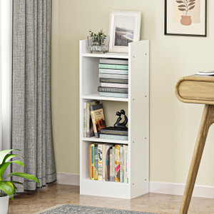 LUKZER 3 Layer Multipurpose Rack Bookcase Organizer Stand (MR-010) Engineered Wood Open Book Shelf
