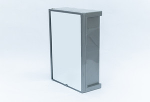 Zahab Bathroom Cabinet with Mirror Plastic Wall Shelf
