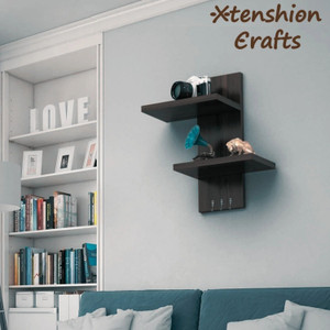 Xtenshion Crafts Wall Shelf For Living Room and Bedroom Wall Mount Tv Wooden Wall Shelf