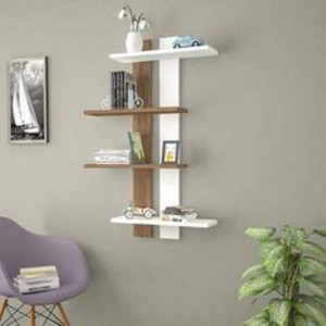 NationalArts NA1530 wooden wall shelf wall hanging wall decor floating mounted Wooden Wall Shelf