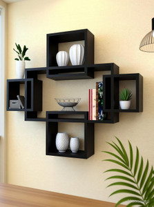NationalArts NA2801 wooden wall shelf wall hanging wall decor floating mounted wall decor Wooden Wall Shelf