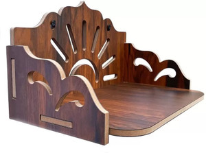 home design mart Mandir wall shelf for Home MDF (Medium Density Fiber) Wall Shelf