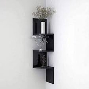 INDIAN DECOR SZY zig zag wall corner shelf to enhance the beauty of your wall MDF (Medium Density Fiber) Wall Shelf