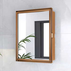 Plantex Bathroom Cabinet with Mirror/Bathroom Storage Organizer/Bathroom Shelf(14x18 In) Acrylic Wall Shelf