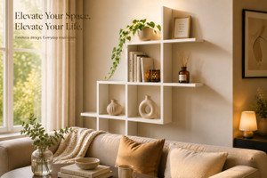 SSCRAFTSHOUSE Modern Wooden Wall Shelf - Image 6