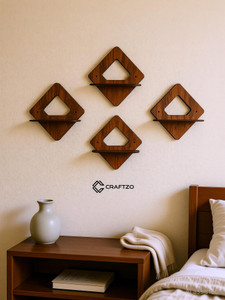 Craftzo Wall Shelves / Planter Stand/Decorative Wall Hanging/ Wooden Wall Shelf
