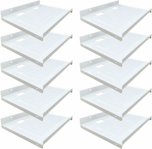 White Box Rack Stands ShelfKing Wall Mount Set Top Box Stand /WiFi Router Box Stand, Color ...