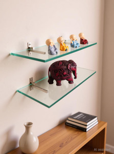 Gaperz Glass Wall Shelf