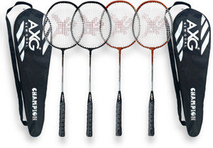 AXG NEW GOAL Isometric Champion Tenacious Wide Body Multicolor Strung Badminton Racquet