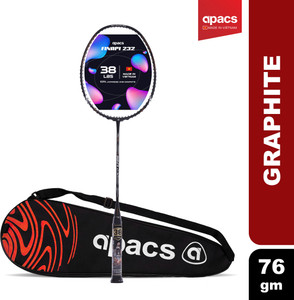 apacs Nano Fusion Speed 722 (76g, 30LBS) Black Unstrung Badminton Racquet