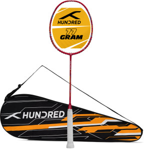 Hundred ENERGY BURST 18 Red Strung Badminton Racquet