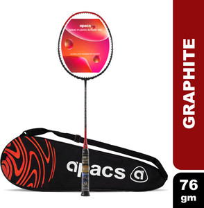 apacs Nano Fusion Speed 722 (76g, 30LBS) Red Unstrung Badminton Racquet