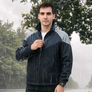 Caraba Colorblock Men Raincoat