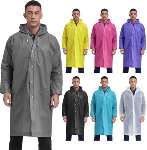 INFISPACE Solid Men & Women Raincoat