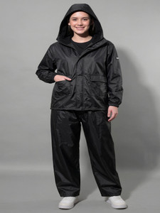 MAYKR Solid Women Rain Suit