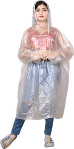 FIO FASHIONIO Solid Men & Women Raincoat