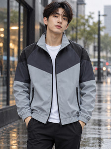 Caraba Jacket For Mens Colorblock Men Raincoat