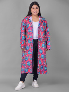 Dollar Floral Print Women Raincoat