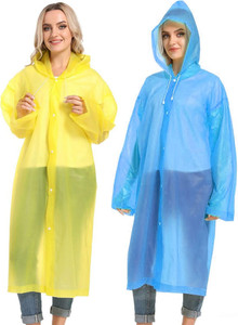 INFISPACE Solid Men & Women Raincoat