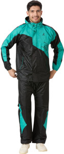 AASHI Colorblock Men Rain Suit