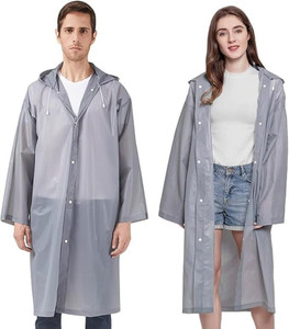 INFISPACE Solid Men & Women Raincoat