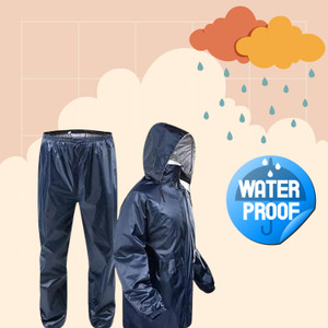 Trustizen Solid Men & Women Rain Suit