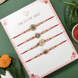 The Stone Aisle Designer Rakhi Assorted Rakhi  Set