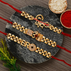 eCraftIndia Designer Rakhi Assorted Rakhi  Set