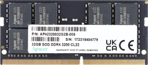 Apacer 1 DDR4 32 GB (Single Channel) Laptop (DDR4 SODIMM) - Apacer