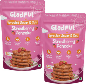 Gladful Strawberry Pancake Mix High Protein Plant Based kids Breakfast Mix Made 300 g