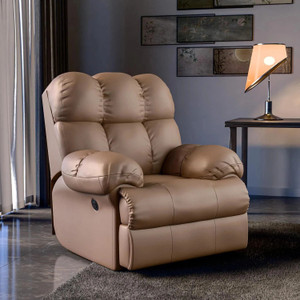 GREEN SOUL Leatherette Powered Swivel & Rocker Recliner