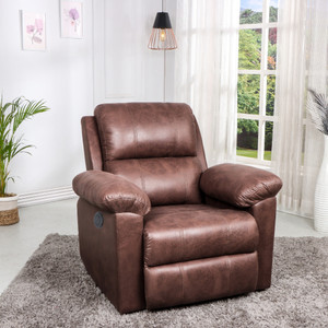 SOLISPRIMUS-COMFORT FOR ALL Leatherette Powered Rocker Recliner